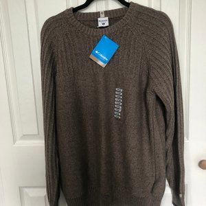 Columbia Men's Brown ROC Crew Sweater NWT
